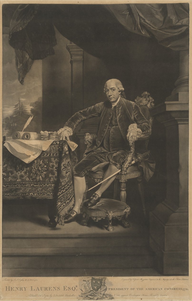 Henry Laurens by Valentine Green after John Singleton Copley
