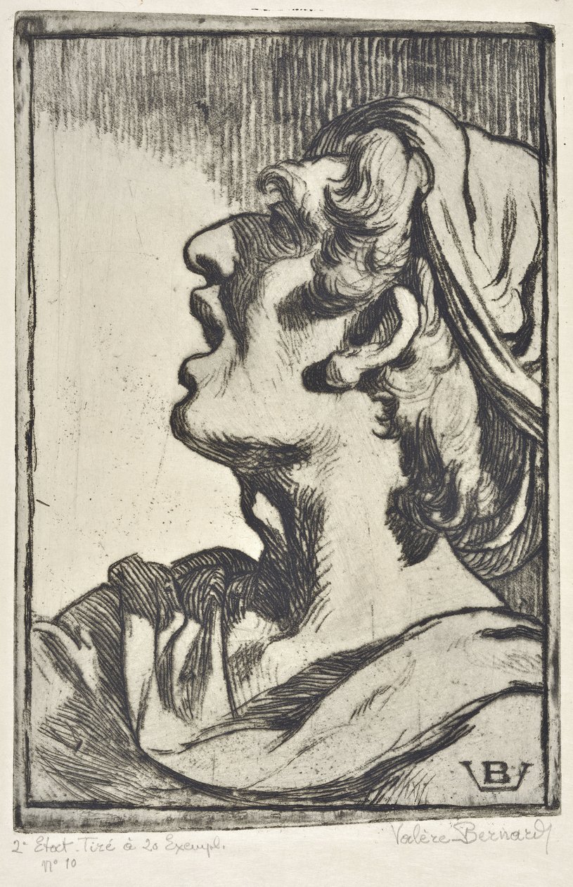 Adamın Başı (çizim) by Valère Bernard