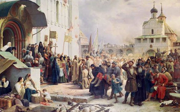 Trinity Sergius Manastırı Kuşatması 1608-10, 1891 by Vasili Vasilievich Vereshchagin
