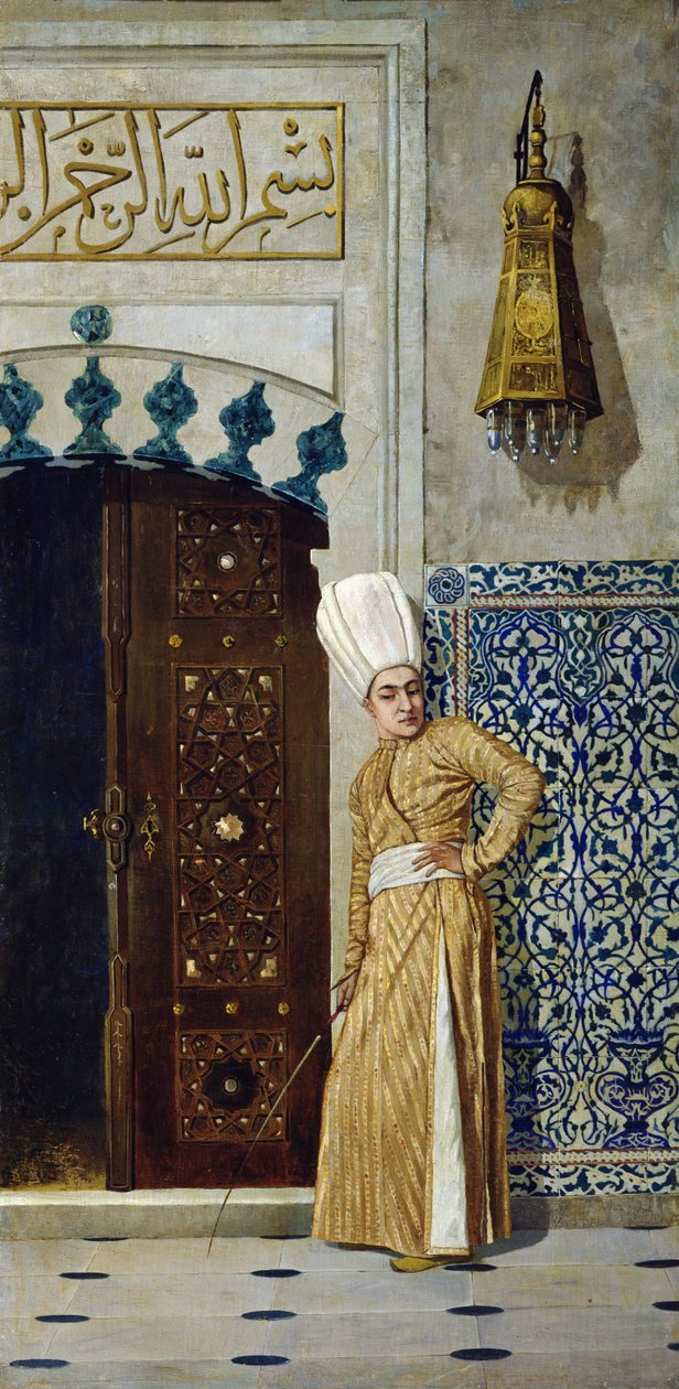 Harem kapısı önünde bir hadım by Vasili Vasilievich Vereshchagin