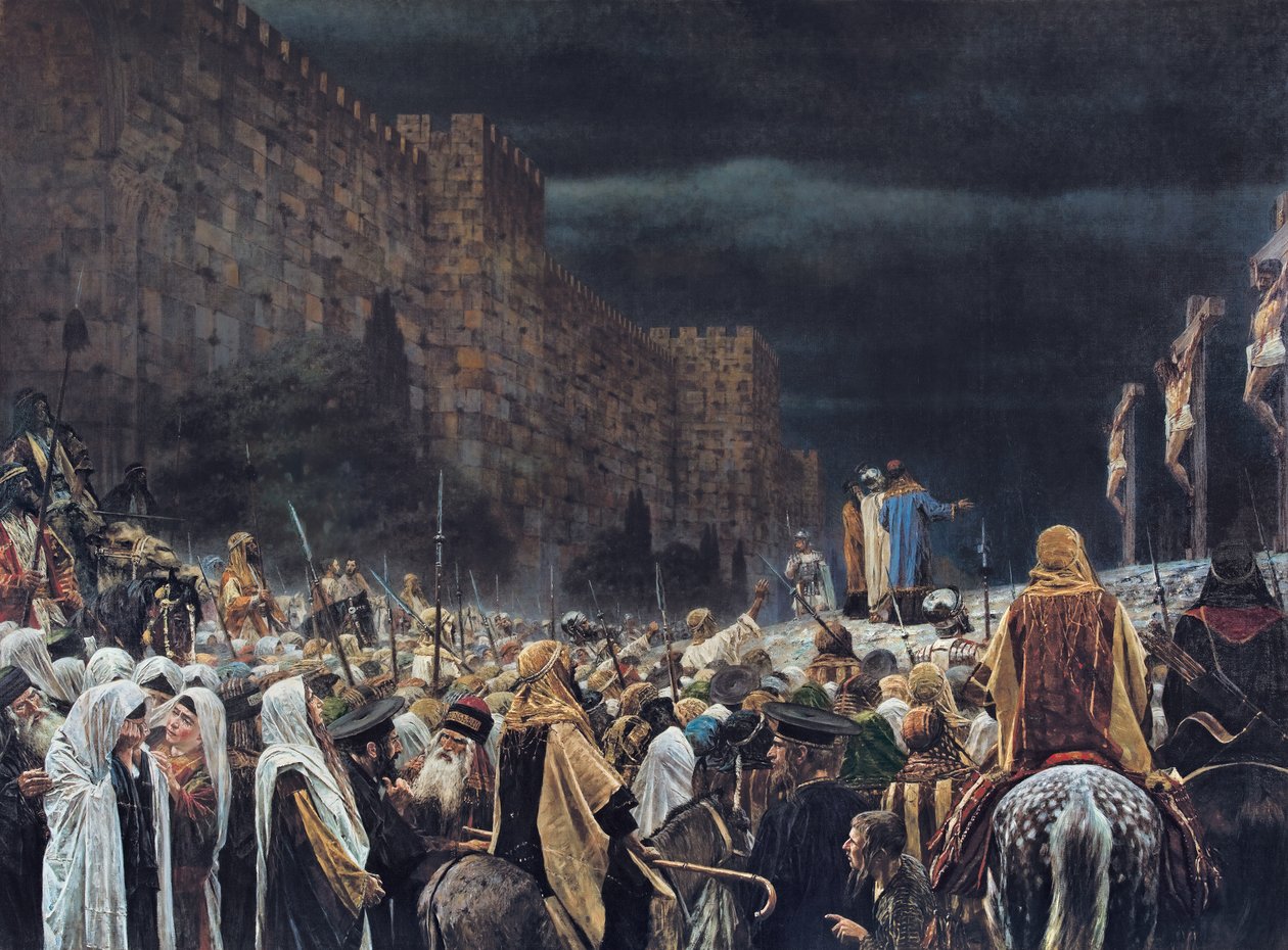 Romalılar tarafından çarmıha gerilme, 1887 by Vasili Vasilievich Vereshchagin