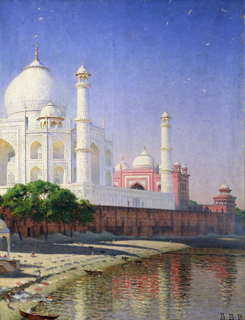 Tac Mahal (tuval üzerine yağlı boya) by Vasili Vasilievich Vereshchagin
