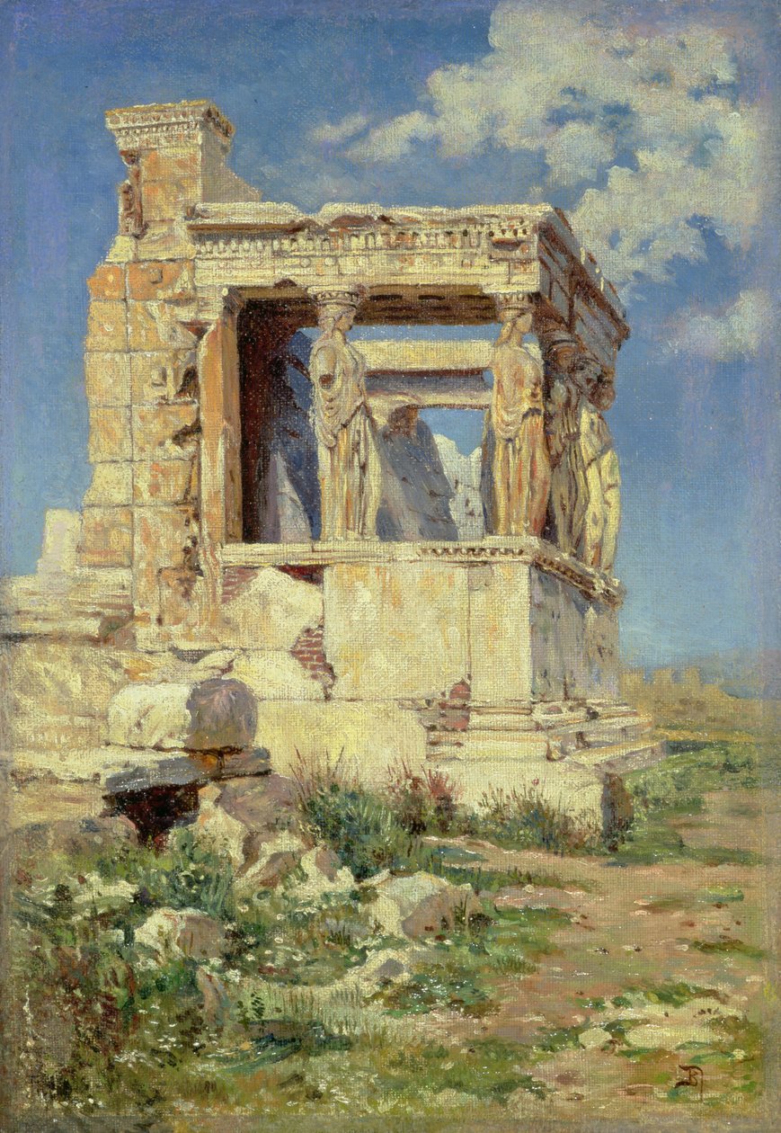 ಪೋರ್ಟಿಕೊ ವಿತ್ ಕ್ಯಾರಿಯಾಟಿಡ್ಸ್, 1882 ಟರ್ಕ್ by Vasilij Dmitrievich Polenov