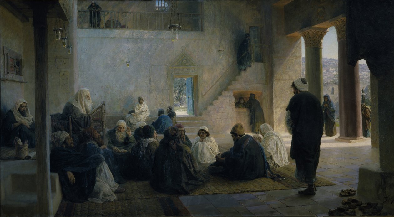 Doktorlar Arasında İsa, 1896 by Vasilij Dmitrievich Polenov