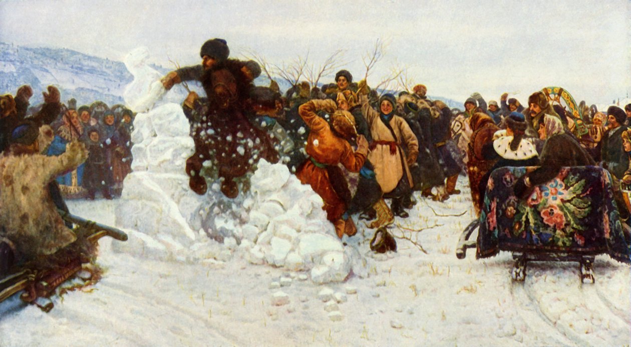 Küçük Kar Kasabasını Almak, 1891, 1965. by Vasily Surikov