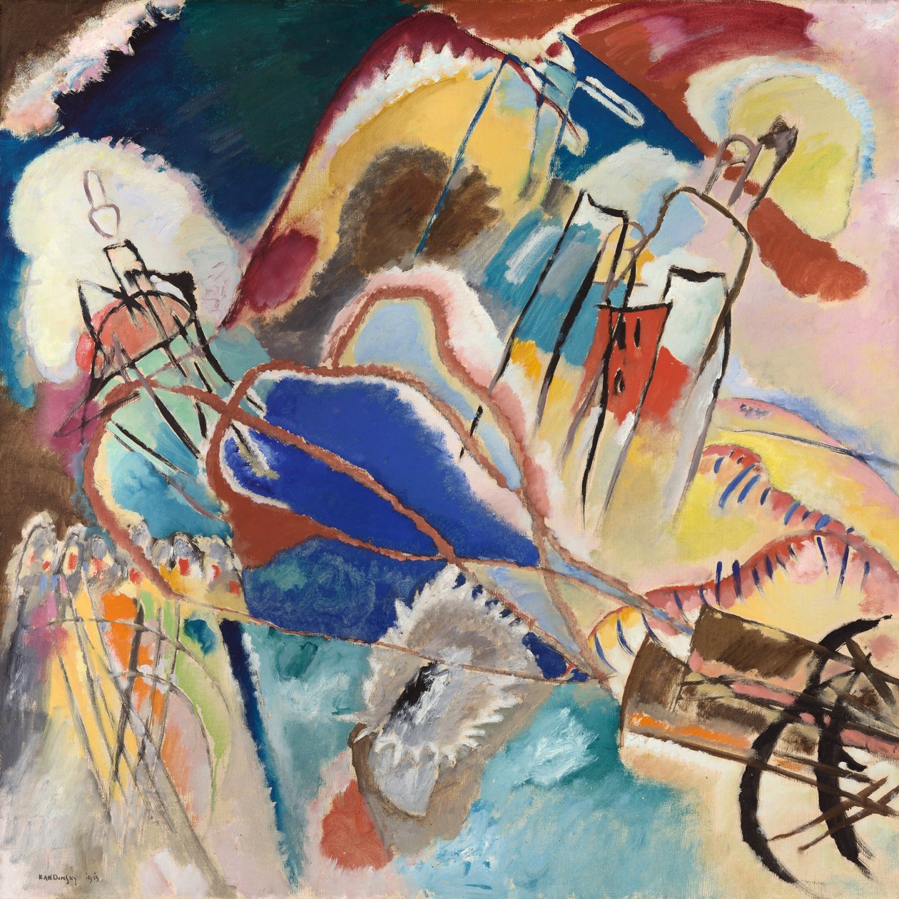 Doğaçlama No. 30 Toplar, 1913. by Wassily Kandinsky