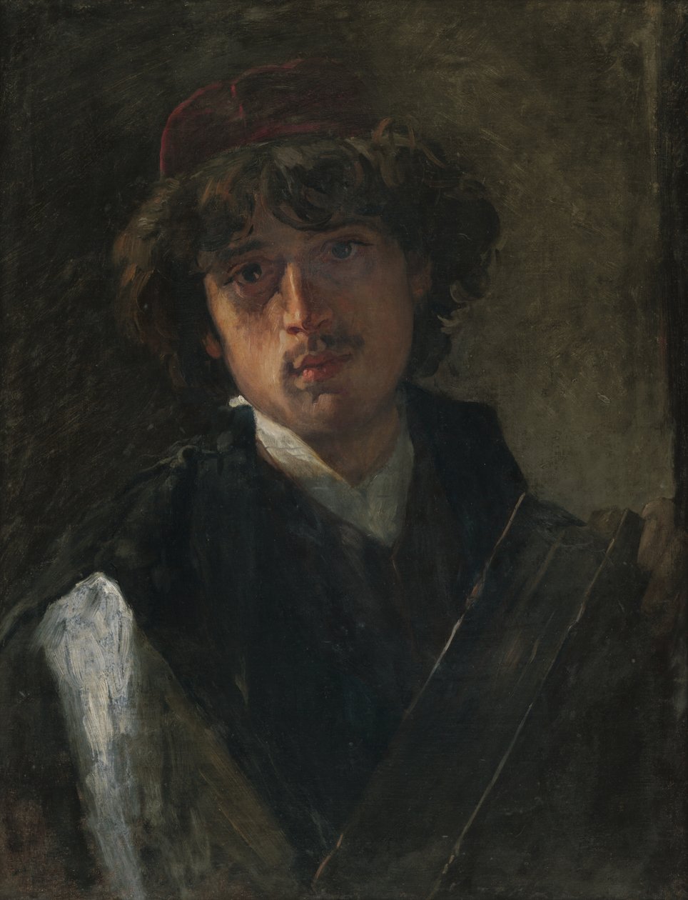 Genç bir hahamın portresi by Vaclav Brozik