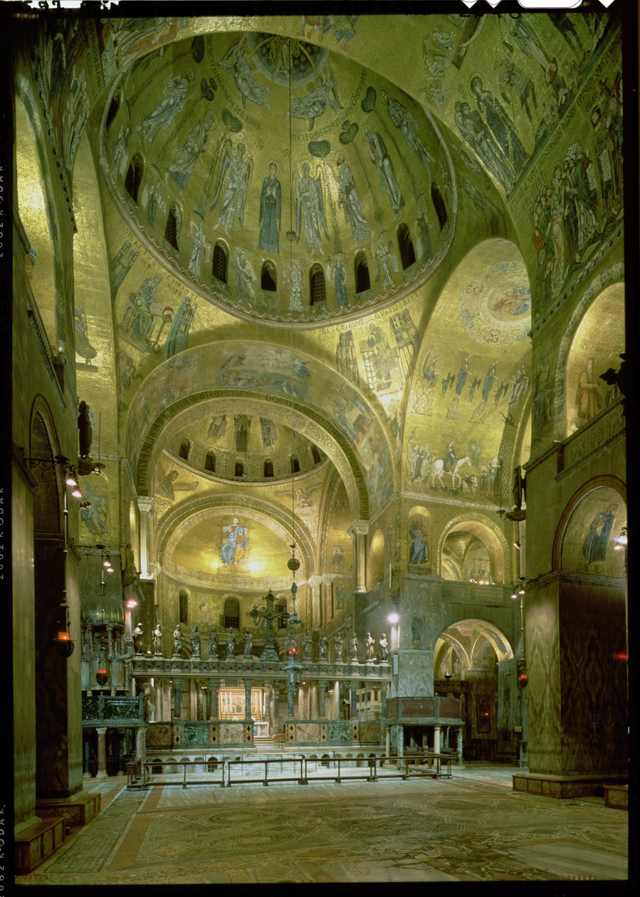 Nefin iç görünümü (mozaik) by Byzantine School