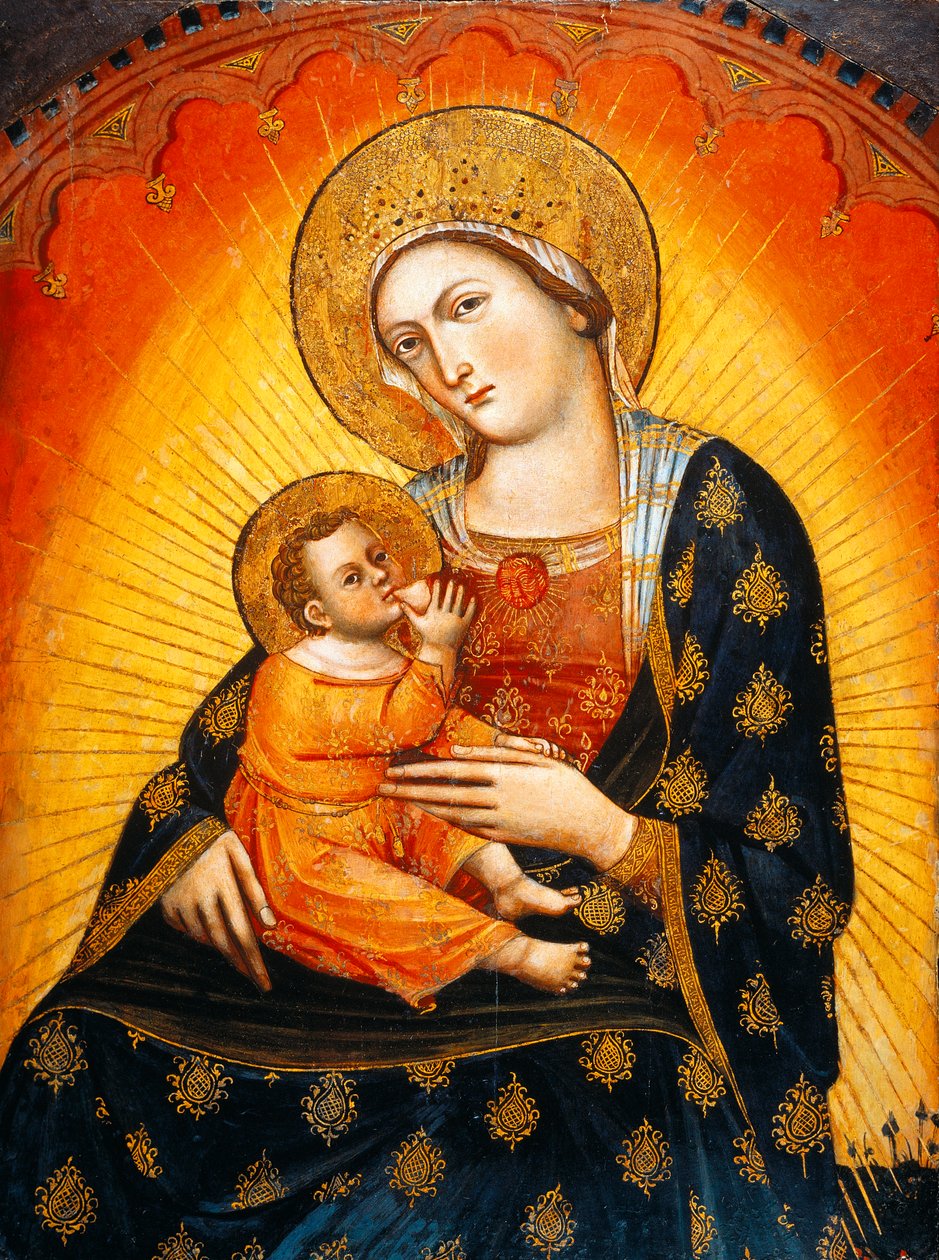 Madonna ve Child ile Panel by Veneziano Caterino