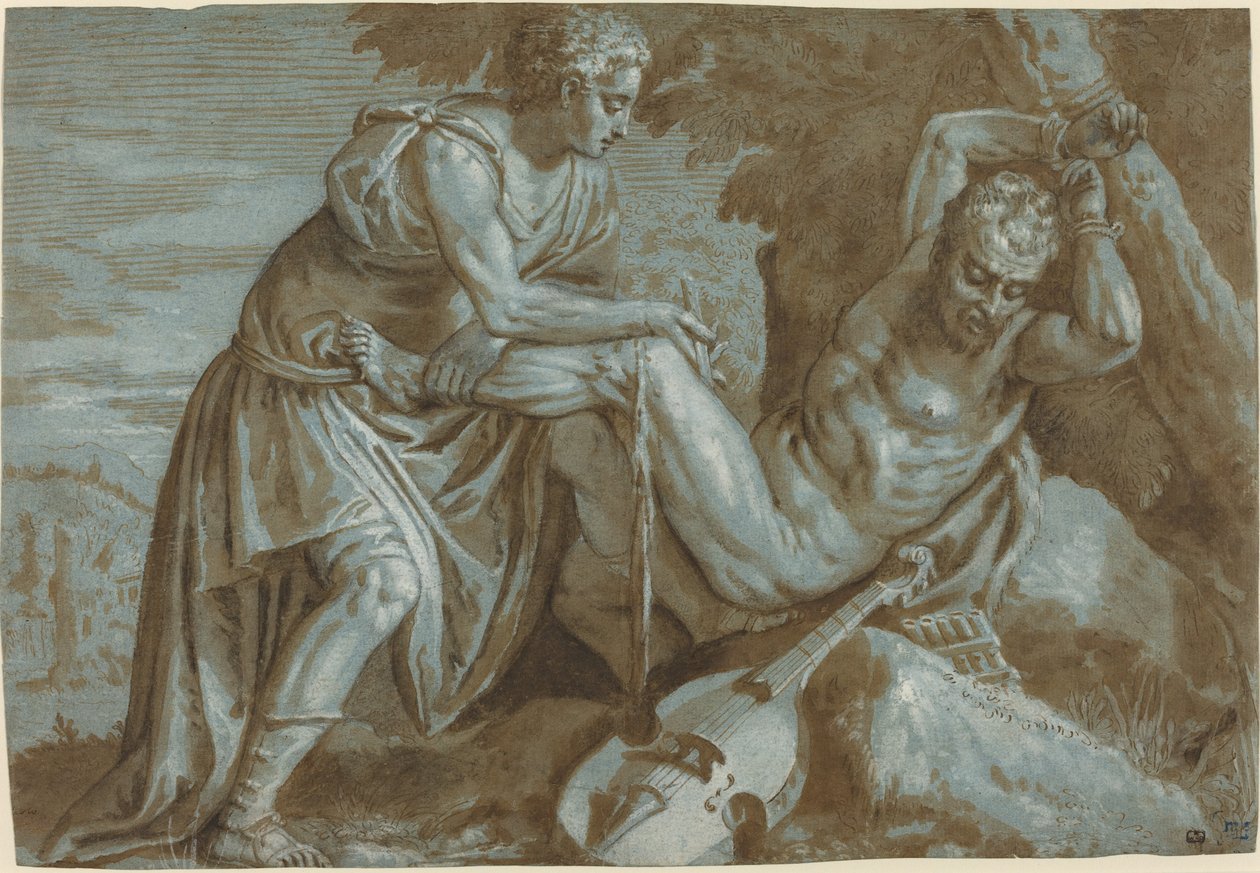 Apollon ve Marsyas by Veronese