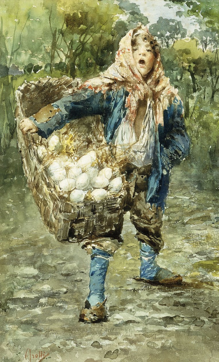 genç yumurta satıcısı by Vicenzo Irolli