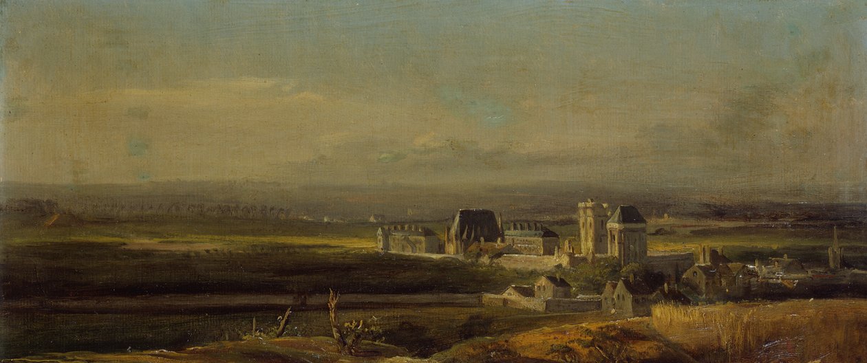 Vincennes Kalesi ve kasabası by Victor Amedee Faure