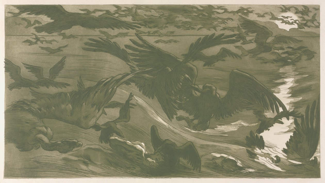 Yırtıcı Kuşlar, 1893. by Victor Emile Prouve