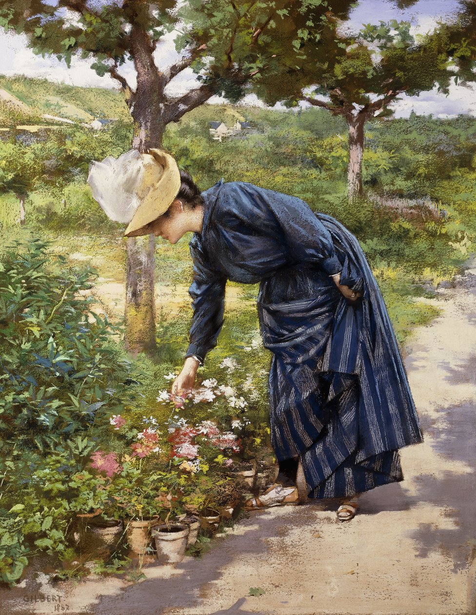 Bahçedeki Hanım, 1887 by Victor Gabriel Gilbert
