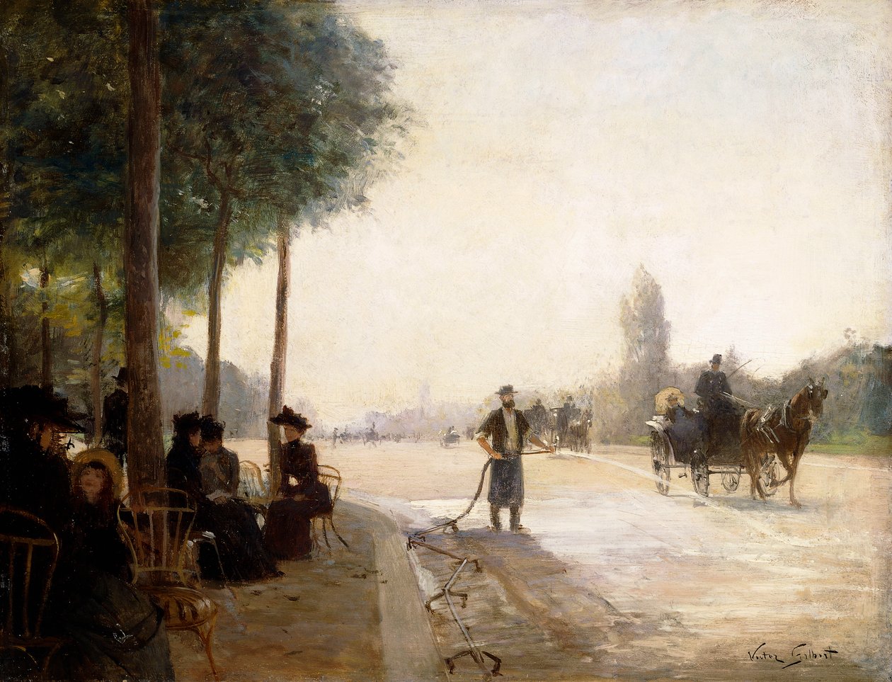 Champs Elysees, Paris, by Victor Gabriel Gilbert