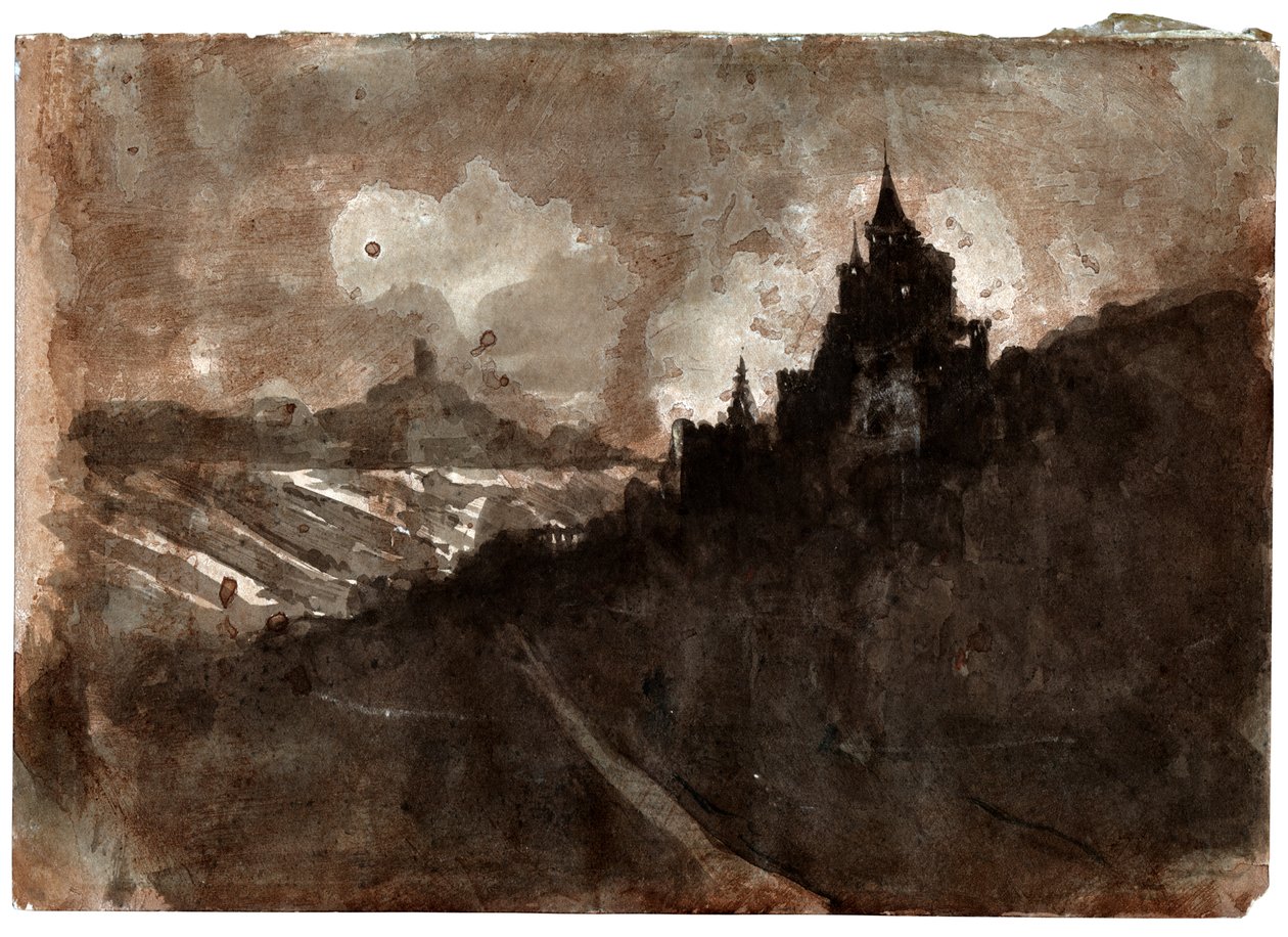 Ren vadisi, yaklaşık 1850 by Victor Hugo