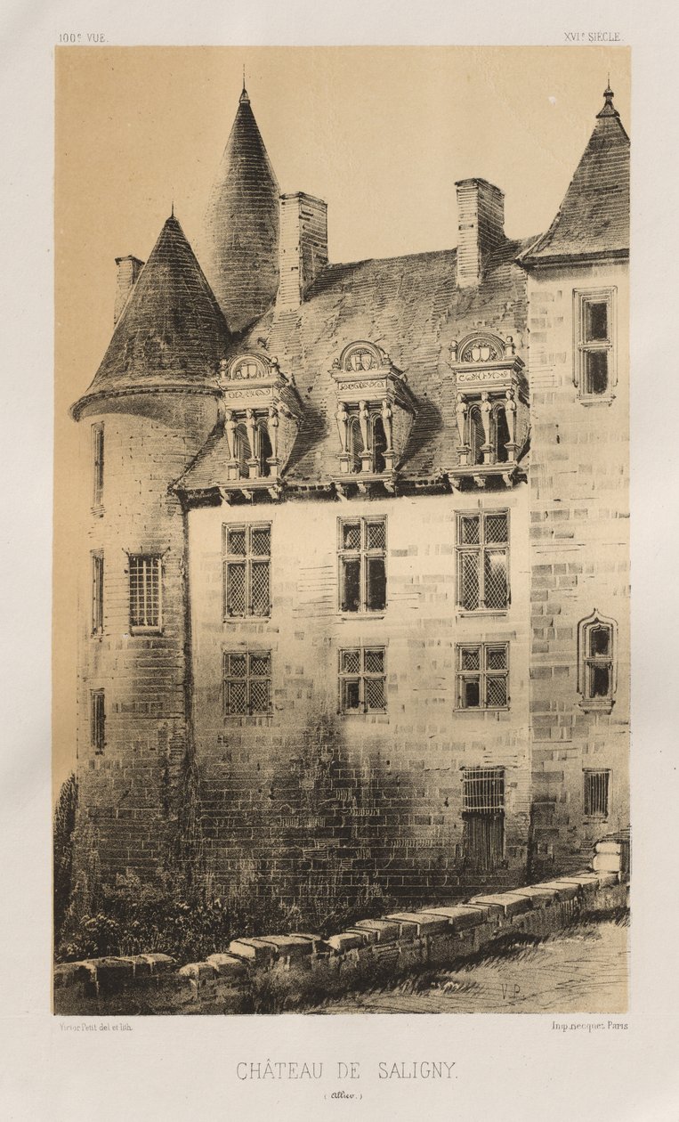 ...Pl.100, Saligny Müttefikleri Kalesi, 1860. by Victor Petit