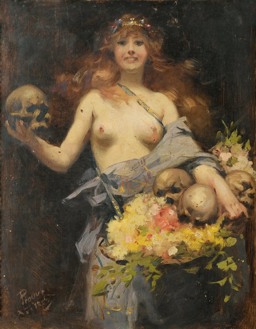 Çiçekçi, 1882. by Victor Prouvé