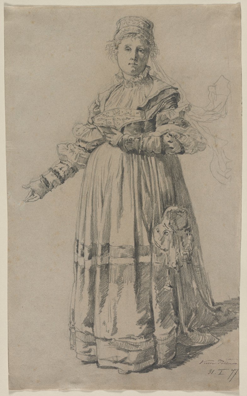 Ayakta Kadın, 1877. by Victor Tobler