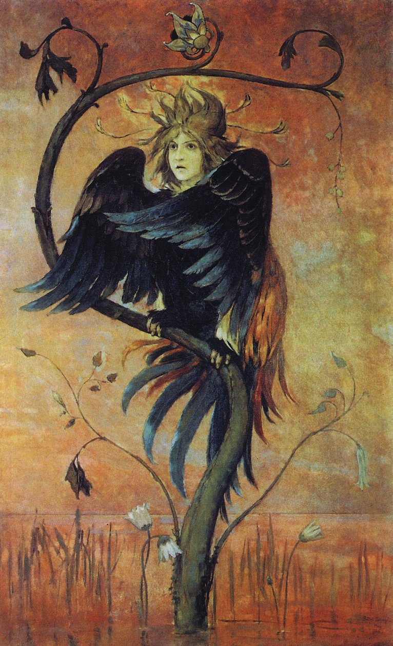 Gamaun, peygamber kuşu by Viktor Mikhaylovich Vasnetsov