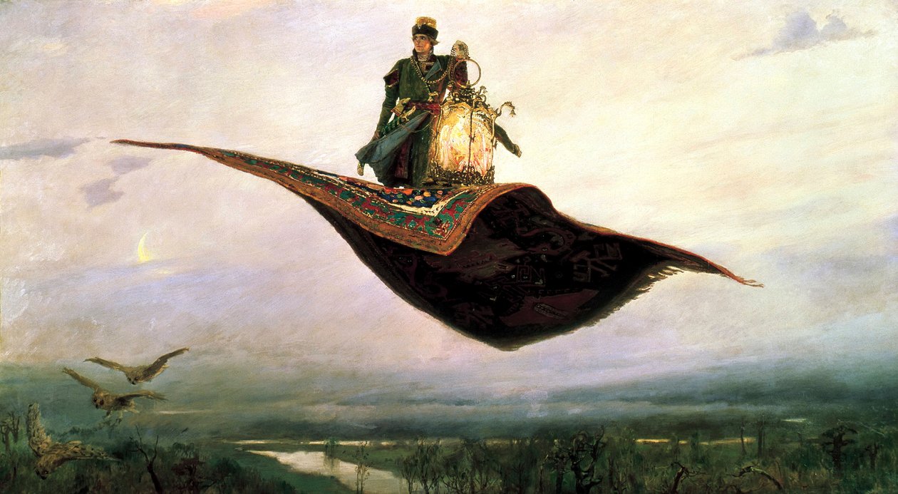 Uçan Halıya Binmek, 1880 by Viktor Mikhaylovich Vasnetsov