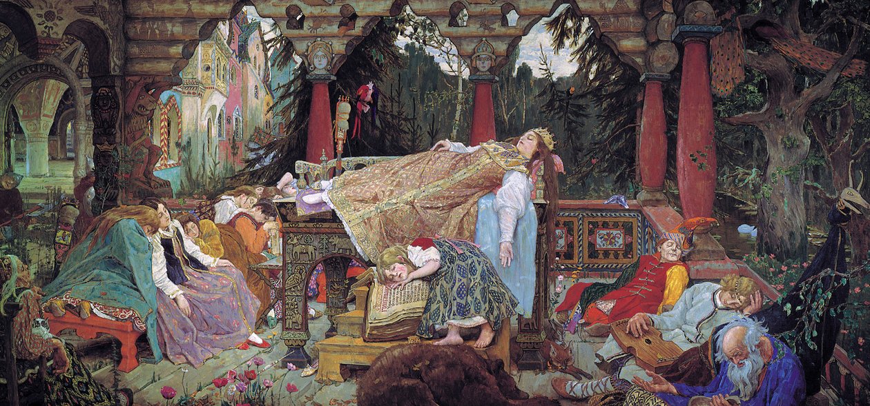 Uyuyan Güzel, 1900-1926. by Viktor Mikhaylovich Vasnetsov