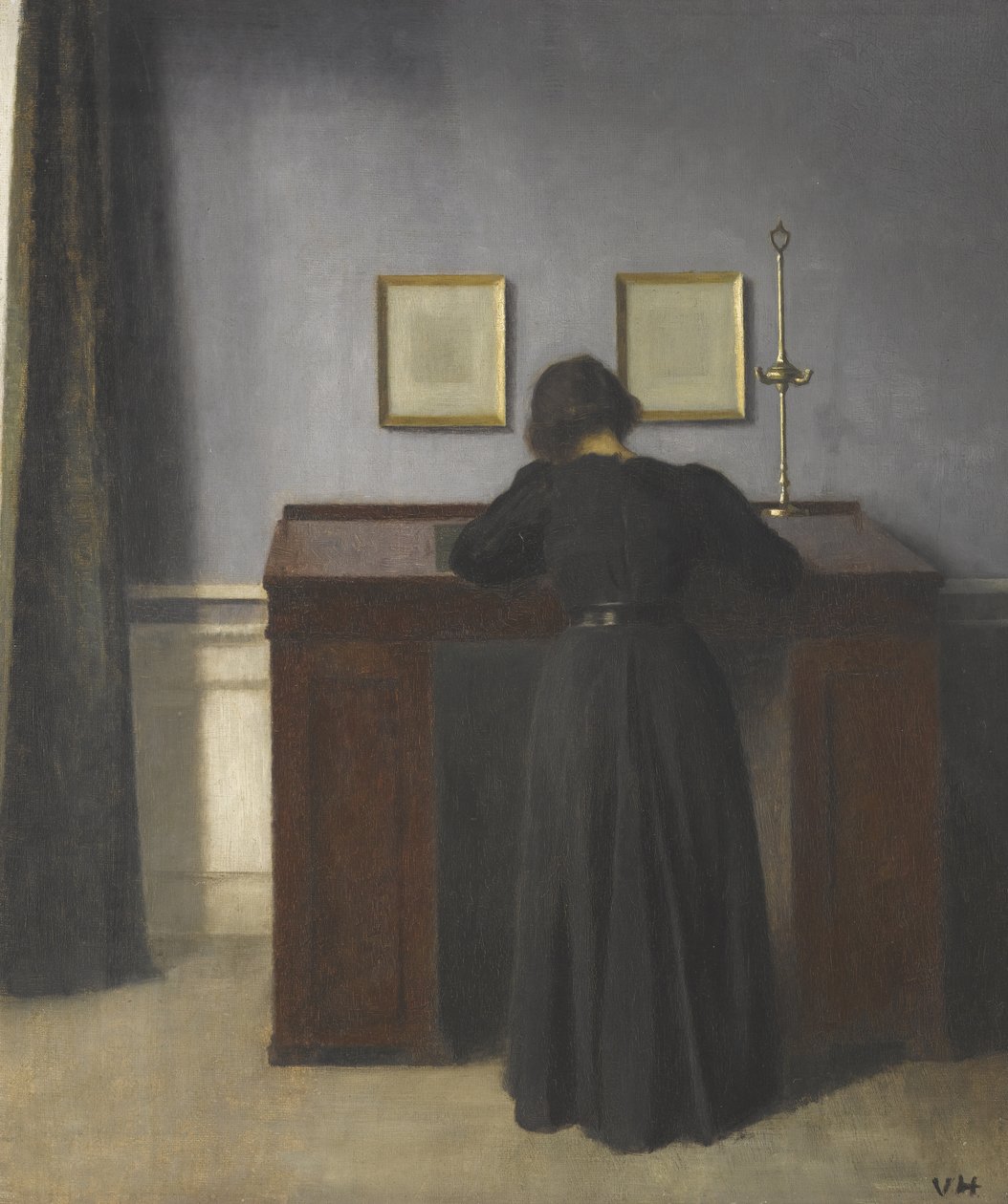 Bir Masada Ayakta Ida by Vilhelm Hammershøi