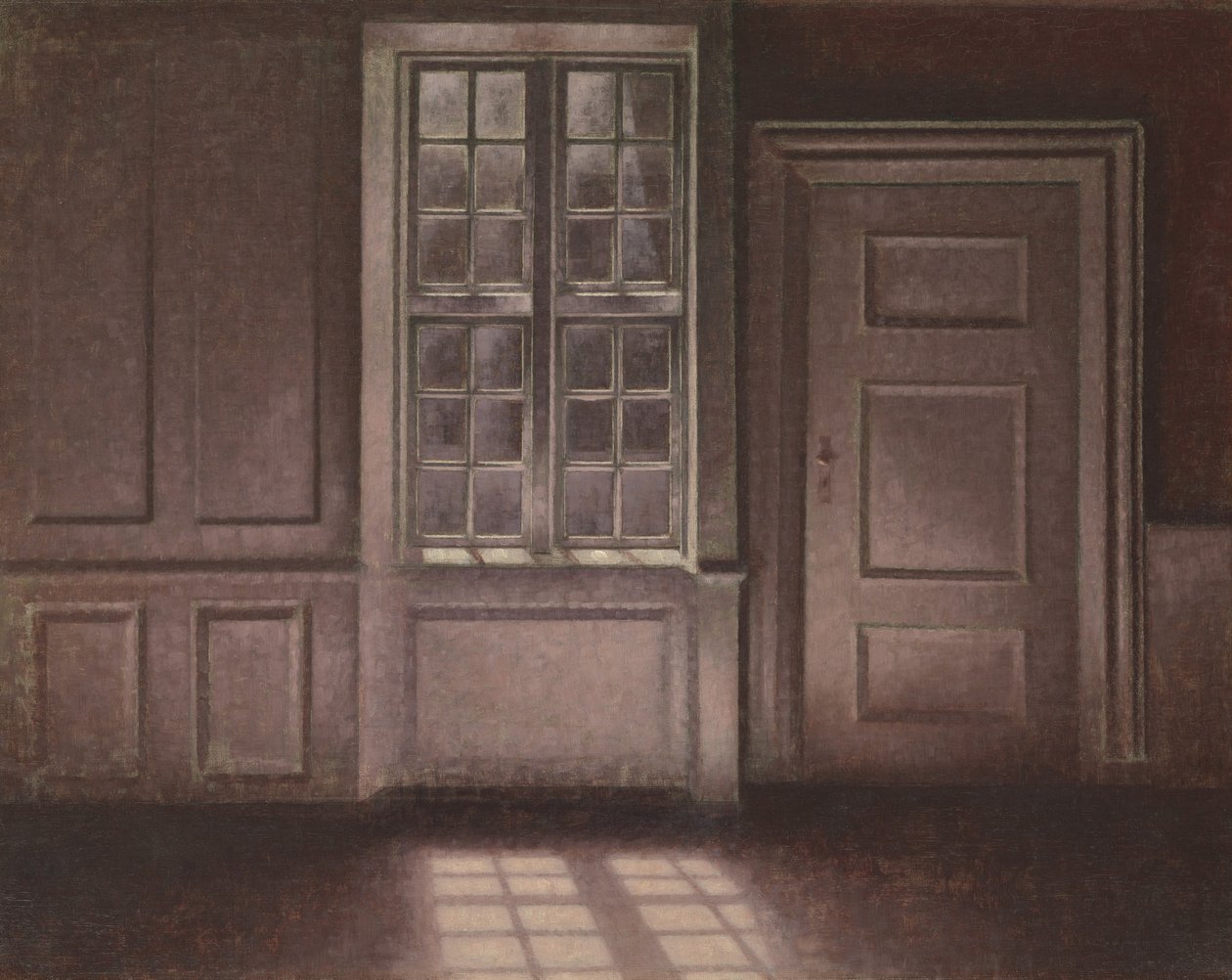 Ay Işığı, Strandgade 30, 1900-1906. by Vilhelm Hammershøi