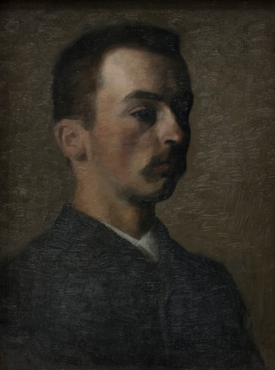 Otoportre, 1890. by Vilhelm Hammershøi