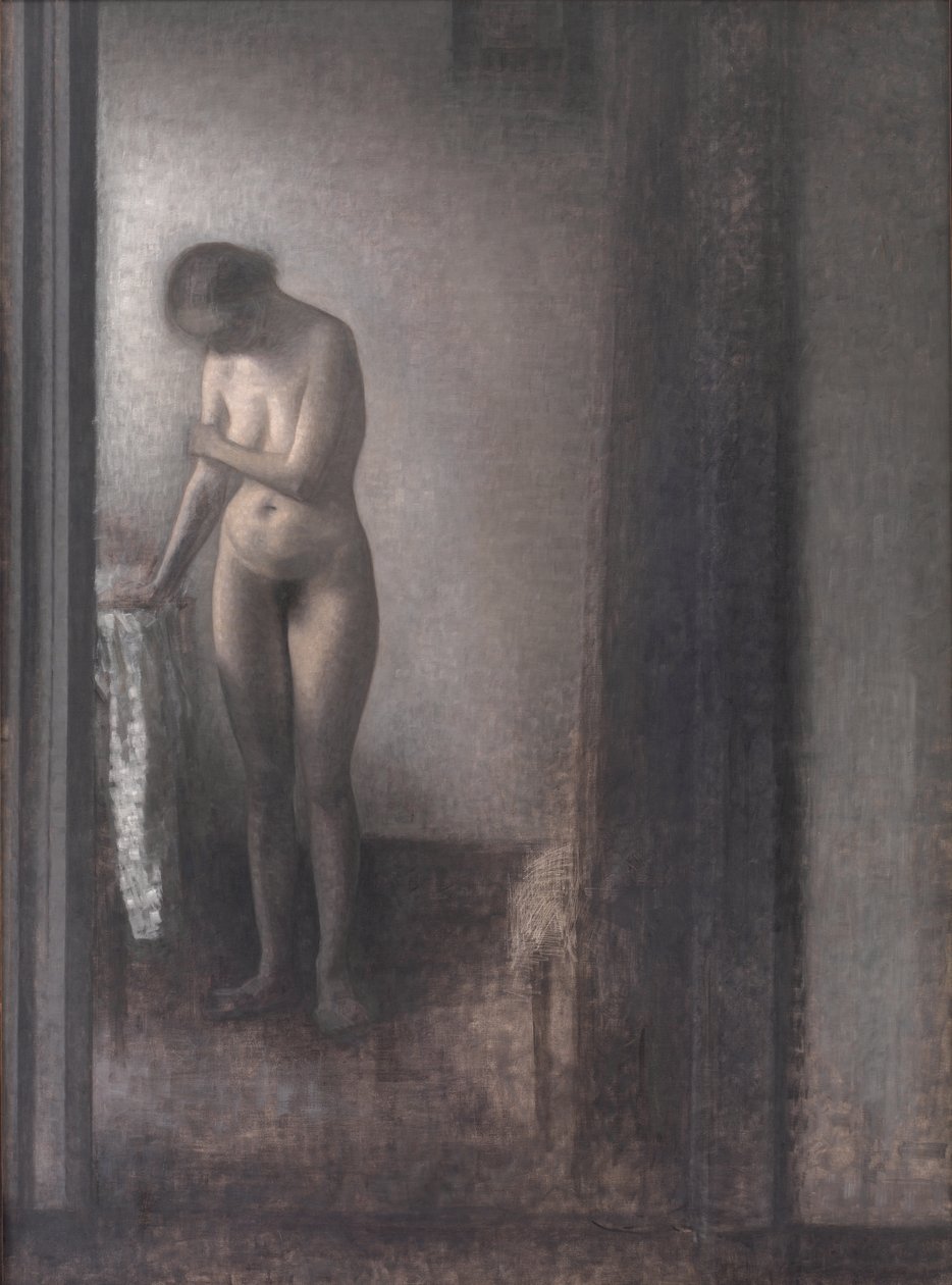 Çıplak Kadın Ayakta by Vilhelm Hammershøi