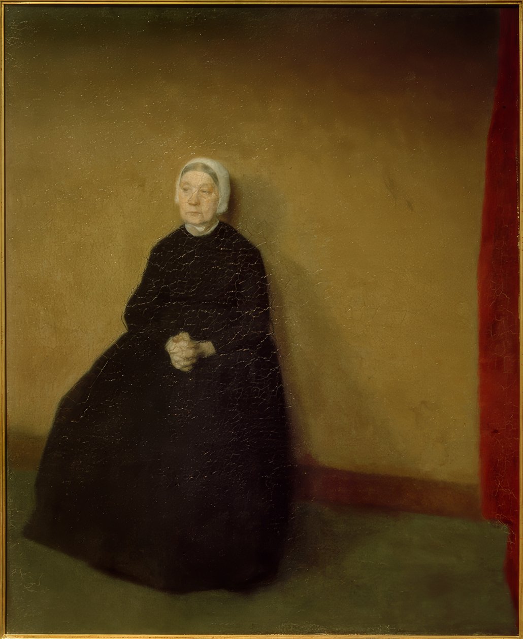 Yaşlı bir kadın by Vilhelm Hammershoi