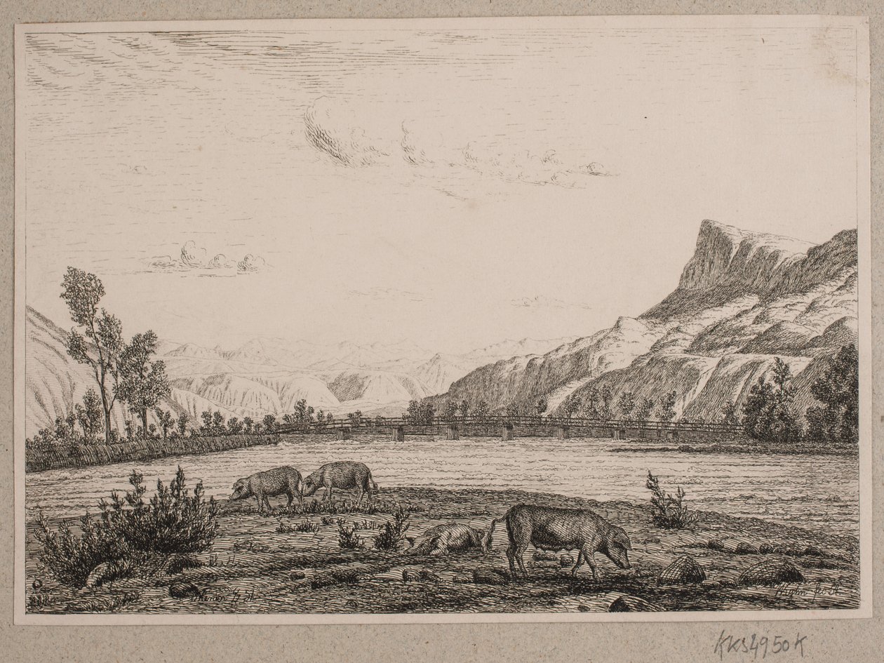 Tirol sınırlarındaki Dağlar by Vilhelm Kyhn