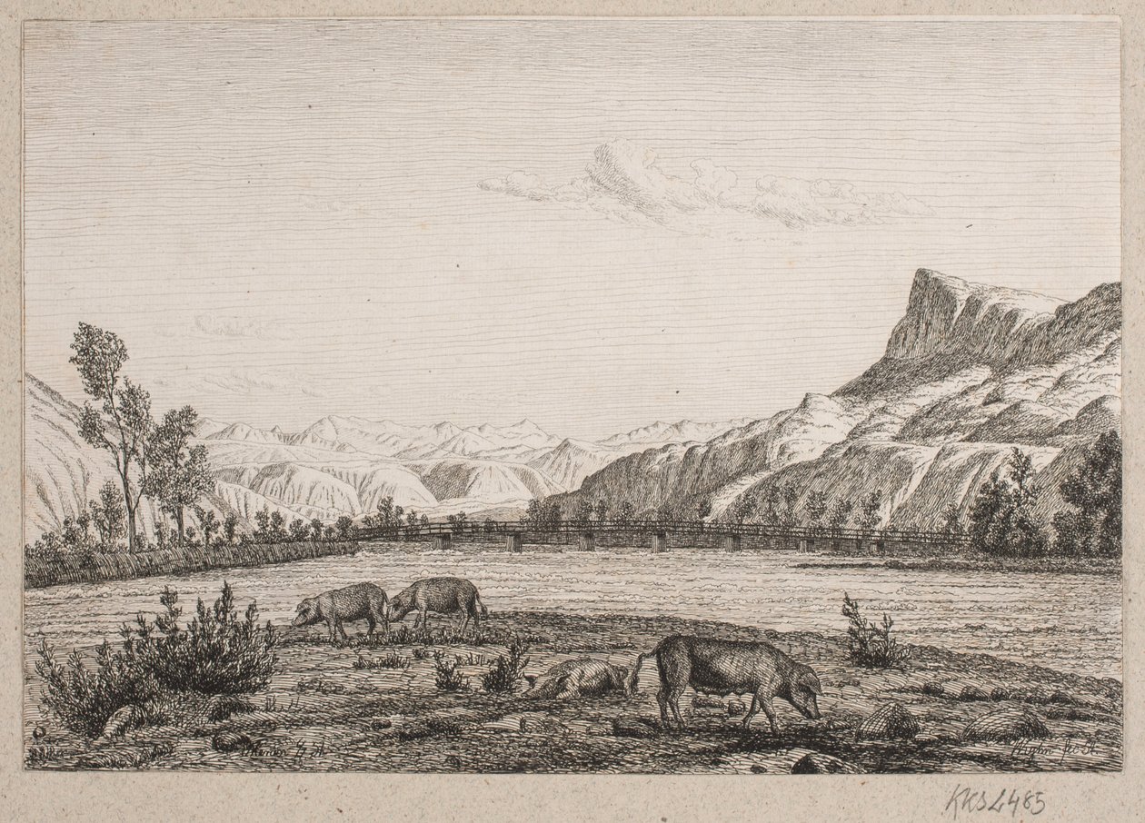 Tirol sınırlarındaki Dağlar by Vilhelm Kyhn
