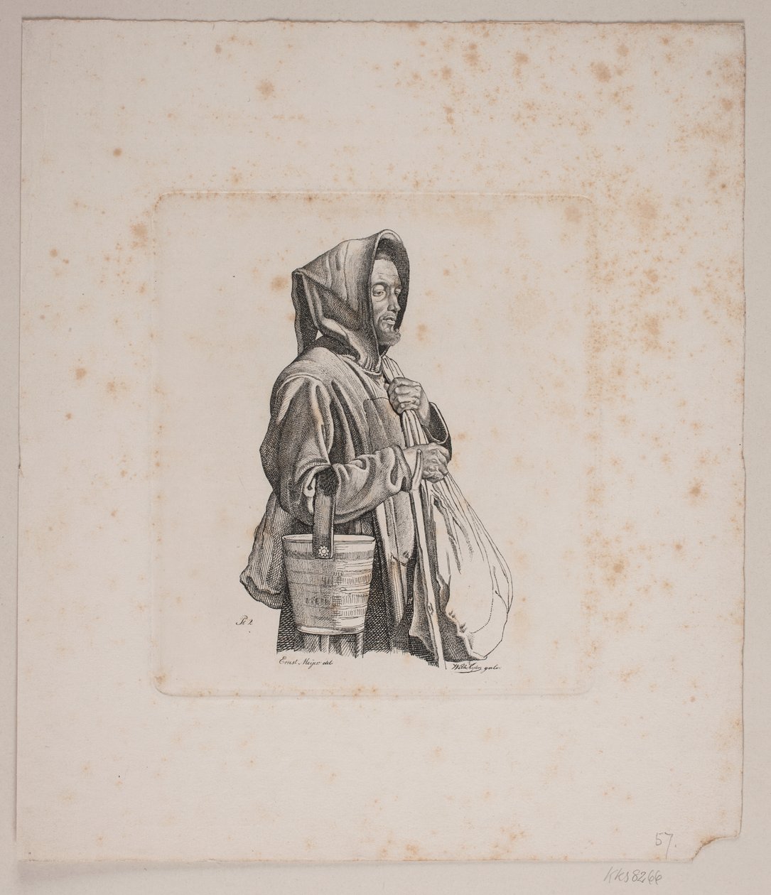 bir dilenci keşiş by Vilhelm Kyhn