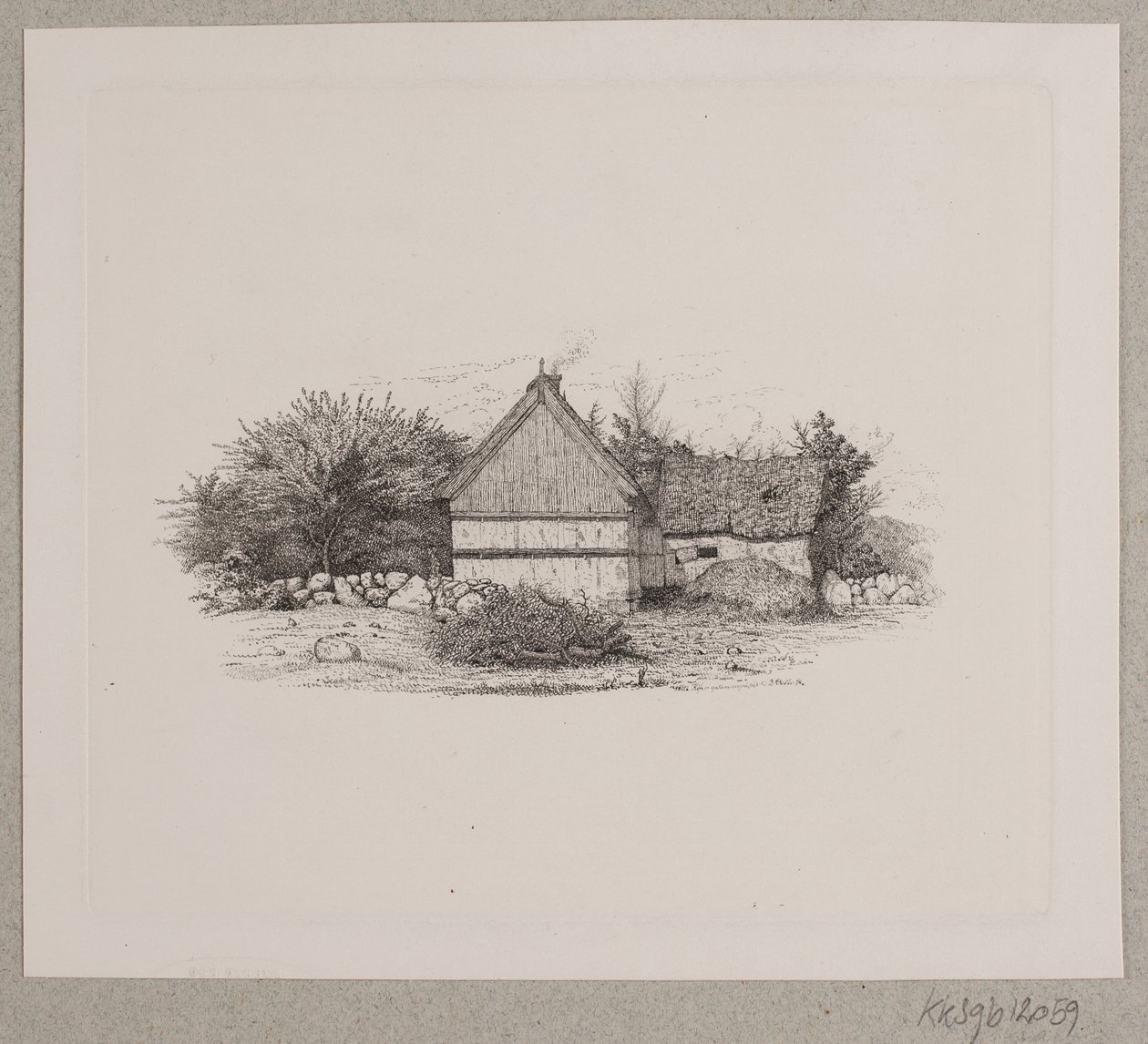 bir çiftlik evi by Vilhelm Kyhn