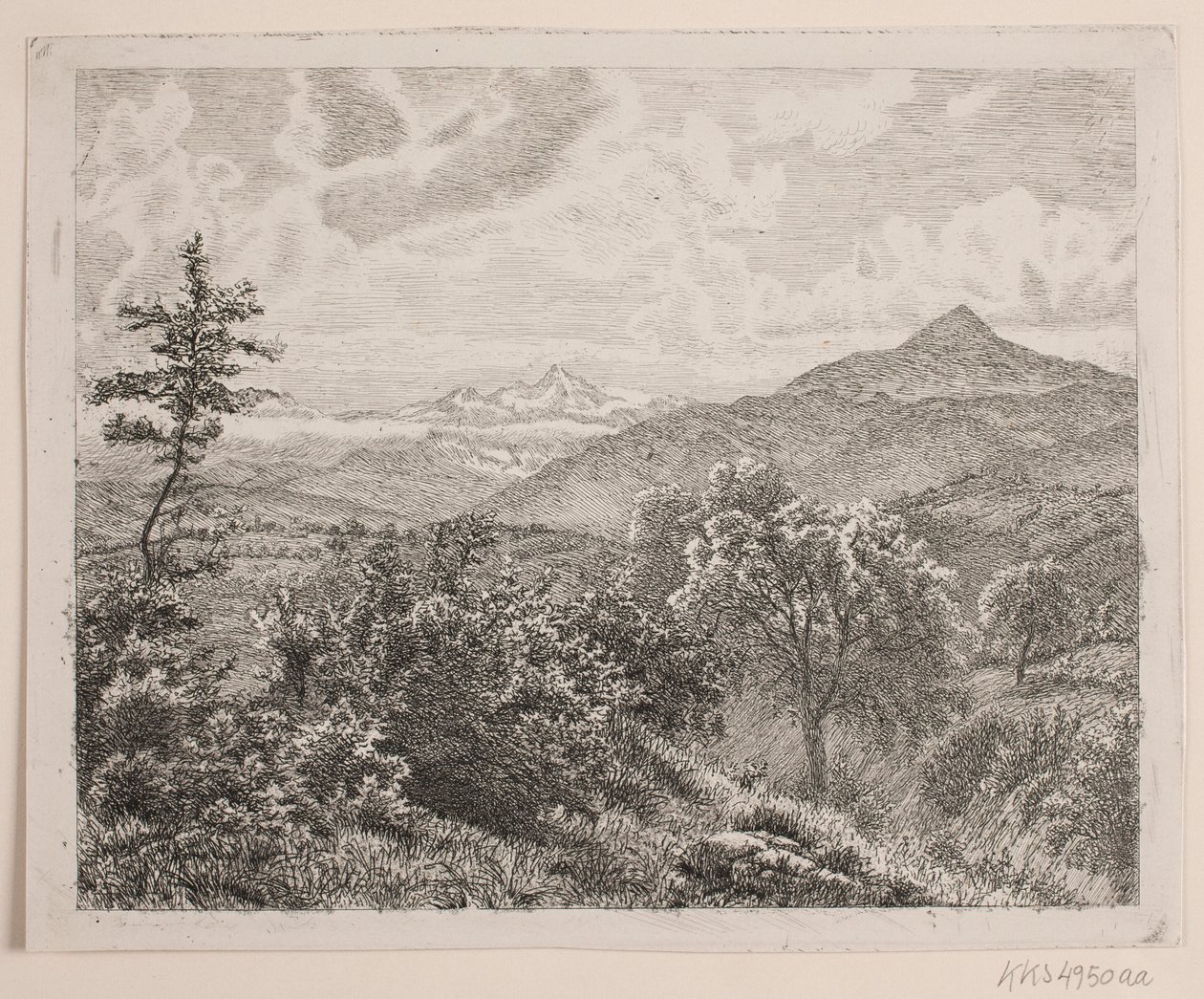 yüksek dağ manzarası by Vilhelm Kyhn