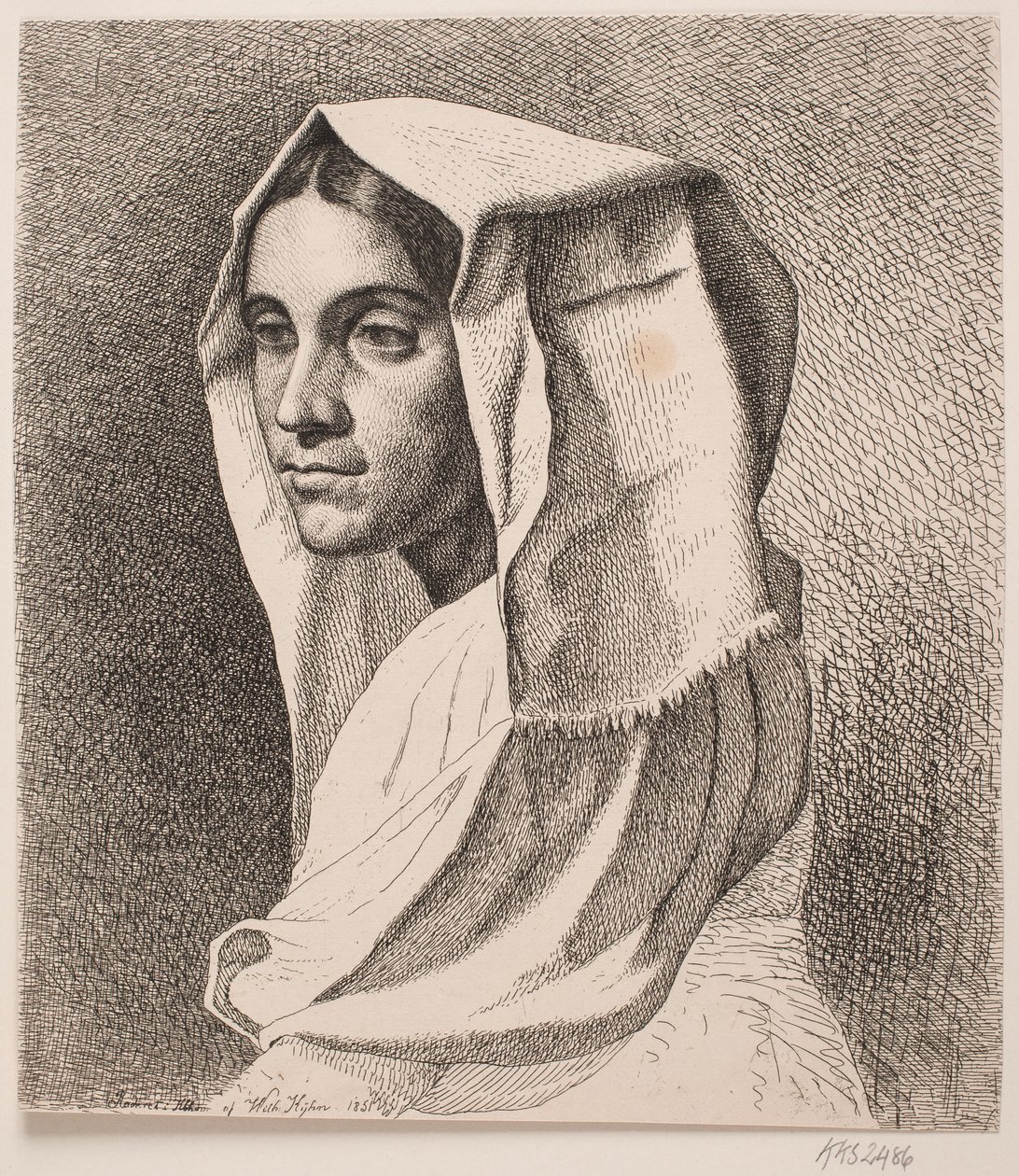İtalyan köylü kızı by Vilhelm Kyhn