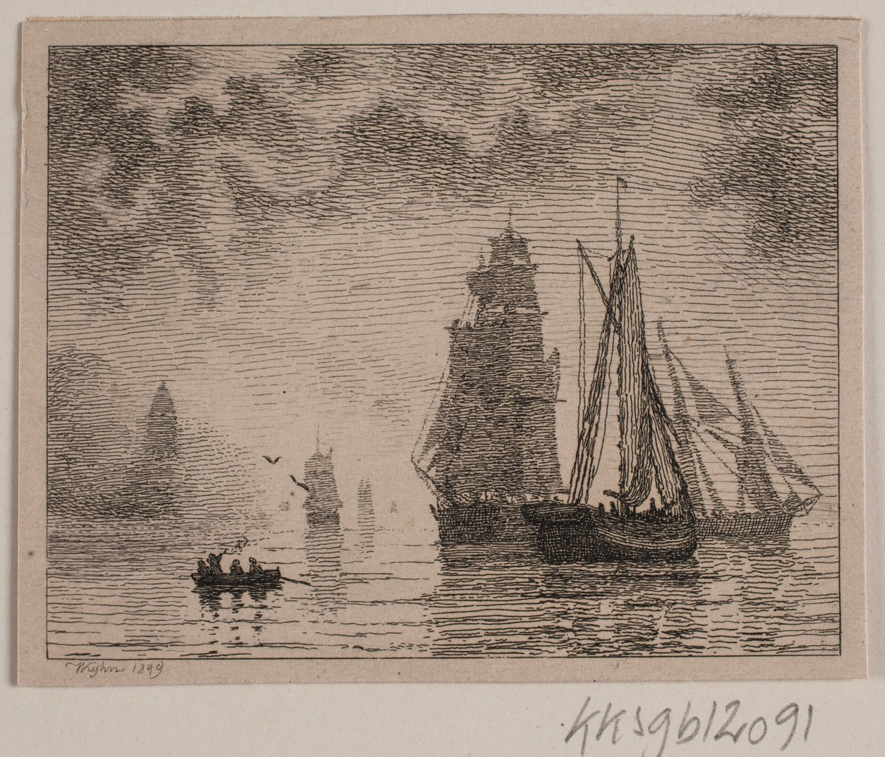 Sisli havada yelkenler by Vilhelm Kyhn