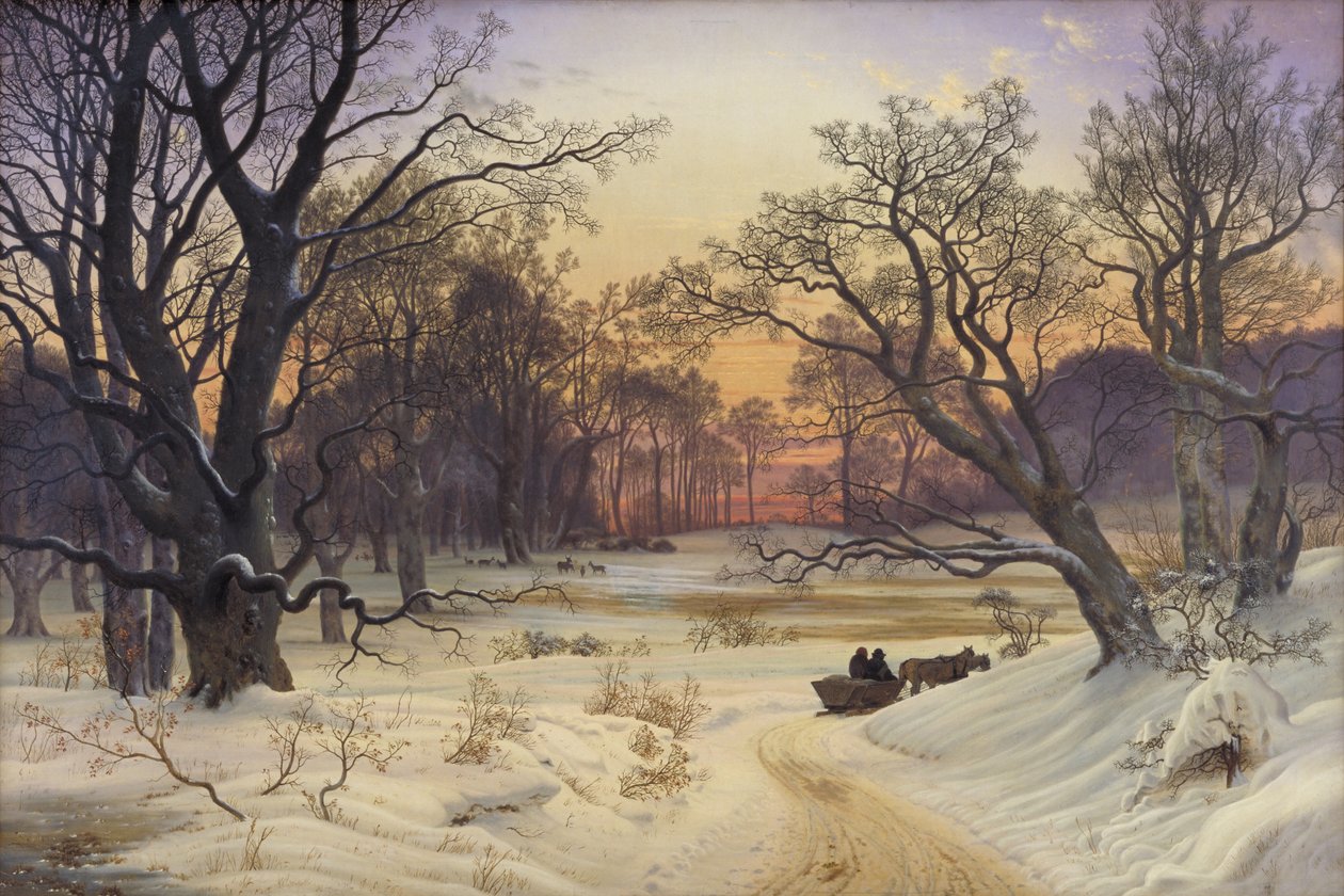 Ormanda Kış Gecesi by Vilhelm Kyhn