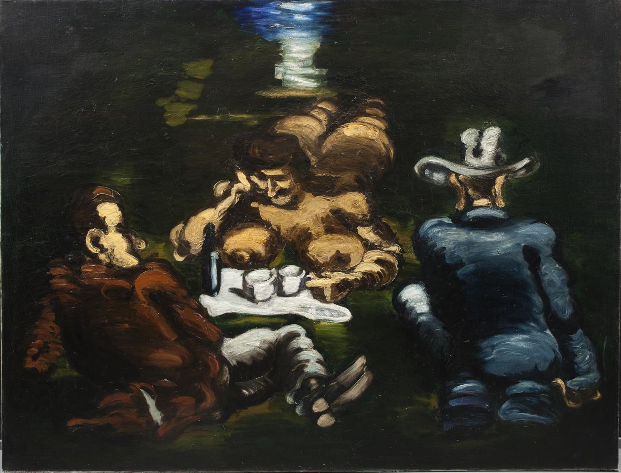 çimenlerin üzerinde öğle yemeği by Vilhelm Lundstrøm