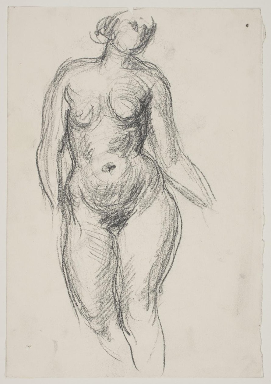 Ayakta kadın modeli by Vilhelm Lundstrøm