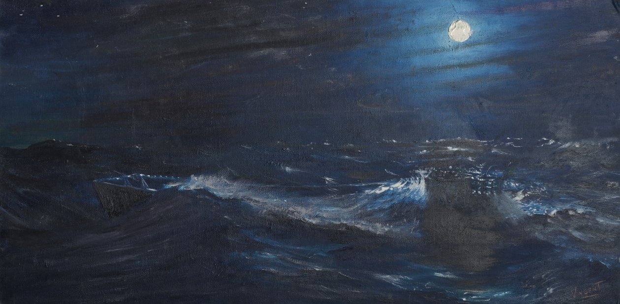 Tell masalı Ay, 1995, (tuval üzerine yağlı boya) by Vincent Alexander Booth