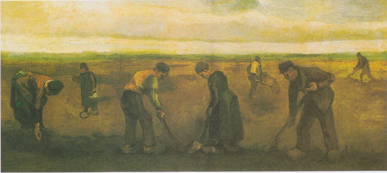 Patates eken köylüler by Vincent van Gogh