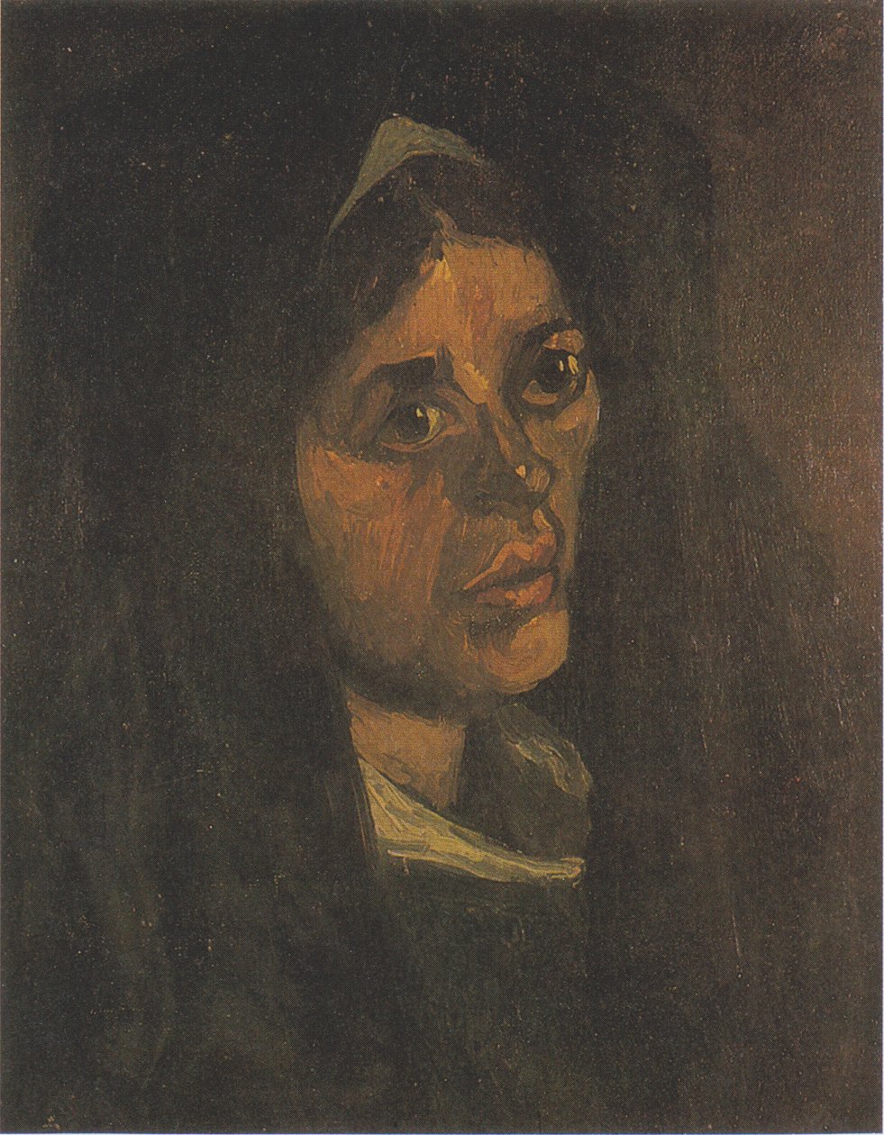 Yeşil eşarplı köylü kadın by Vincent van Gogh