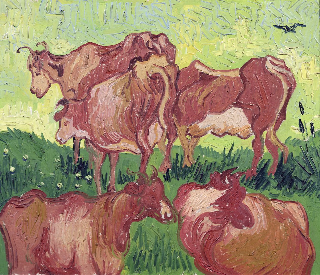 İnekler, 1890 by Vincent van Gogh
