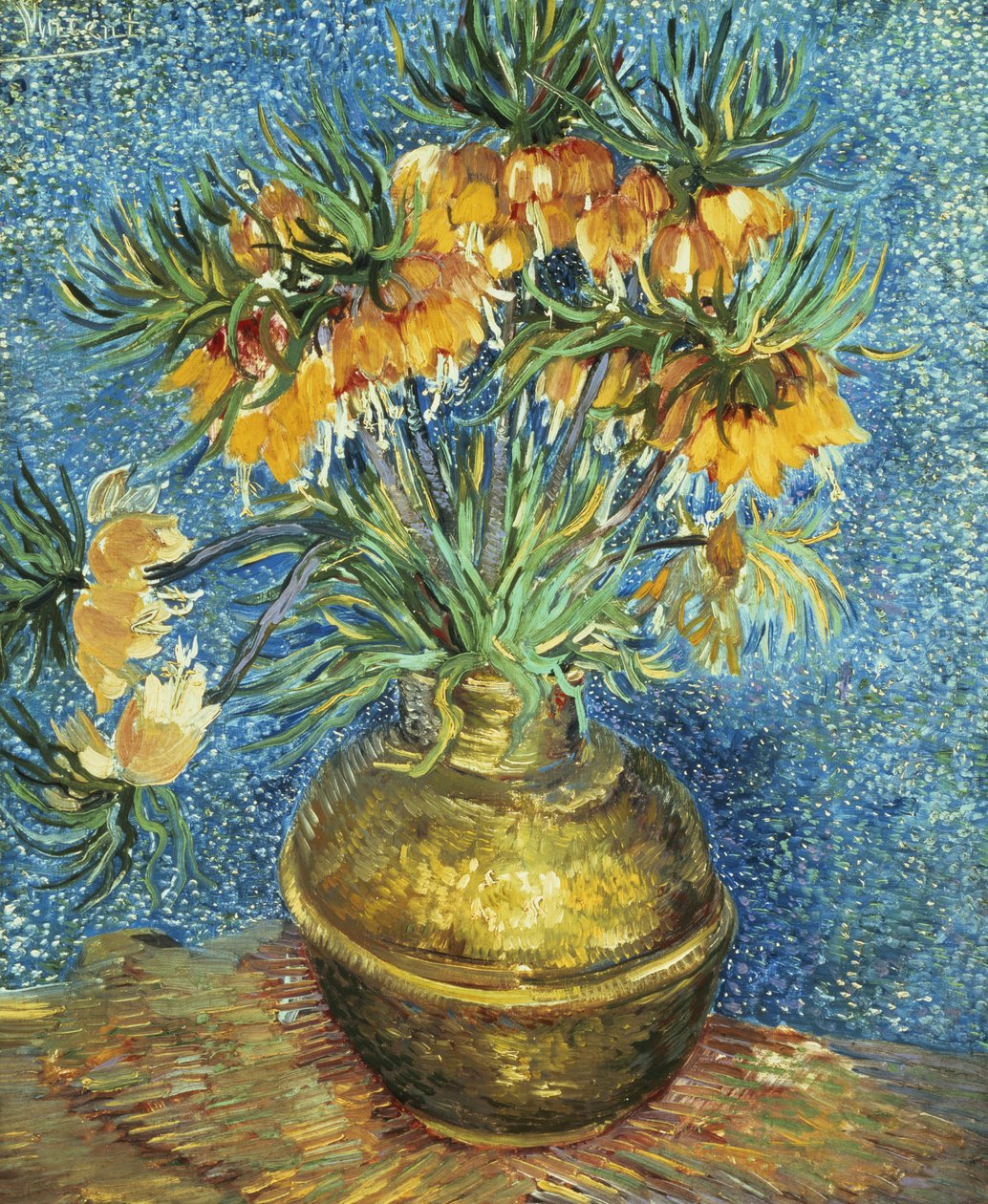 Crown Imperial Fritillaries in a Copper Vase, 1886  by Vincent van Gogh
