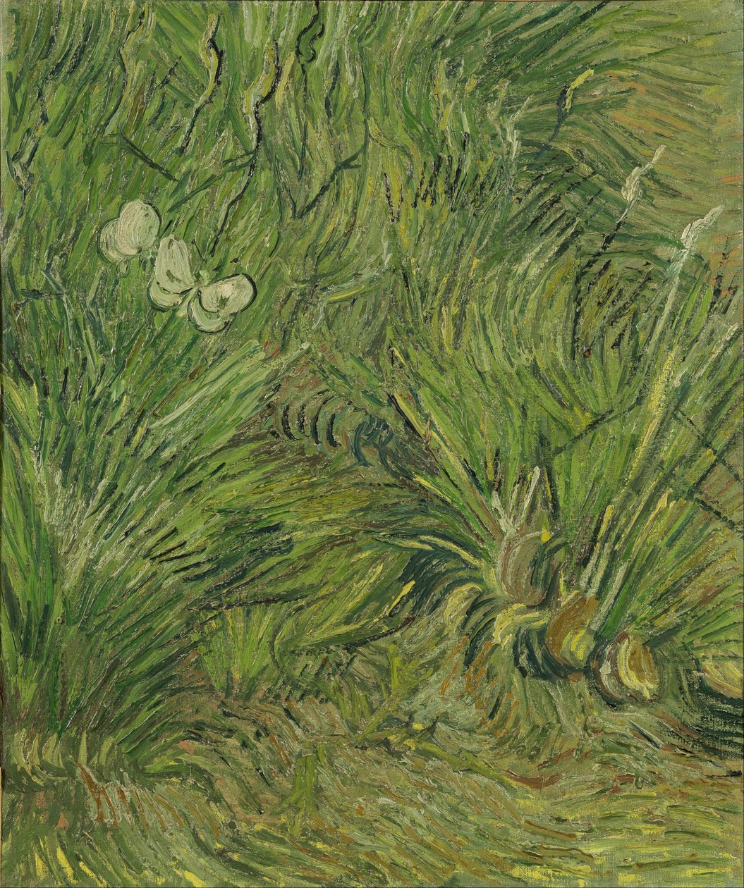 Kelebekler ile bahçe by Vincent van Gogh