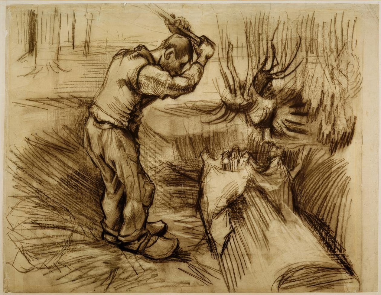 oduncu by Vincent van Gogh