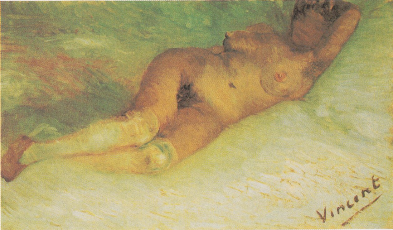 uzanmış kadın çıplak by Vincent van Gogh