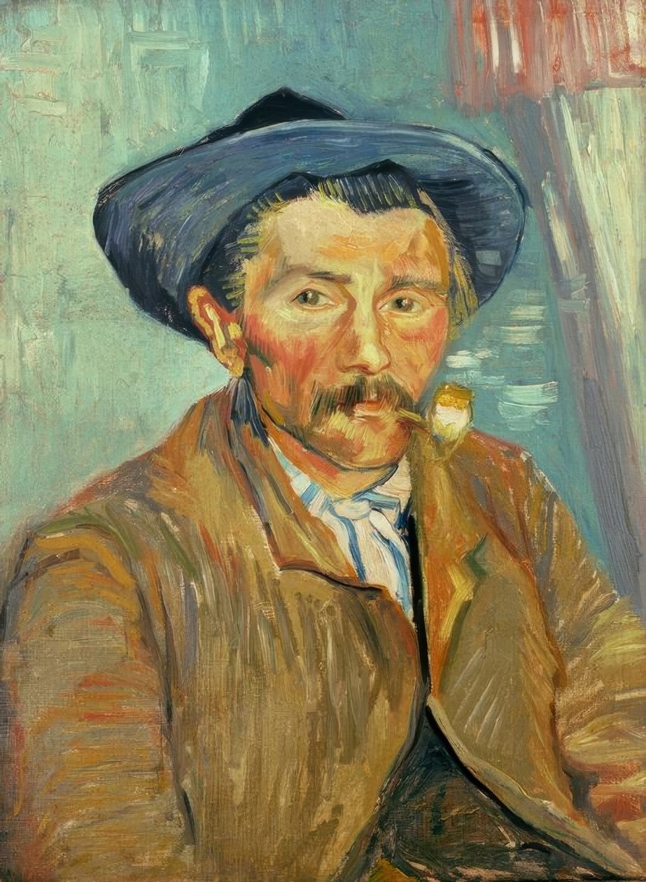 adam, ile, boru by Vincent van Gogh